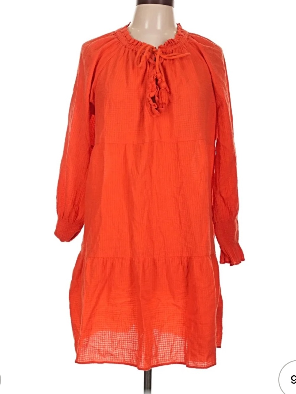 J.Crew Raglan Crinkle Gauze Tunic Mini Dress Small